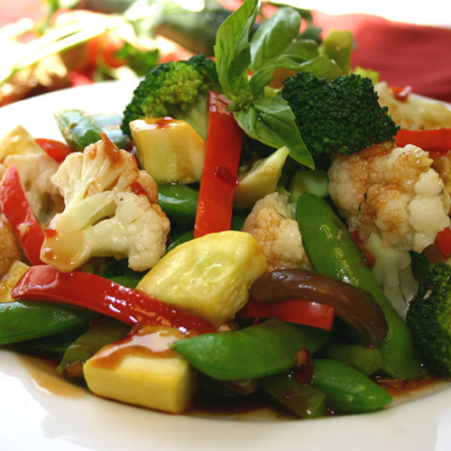 Fried Mixed Vegetable With Oyster Sauce (1:3)